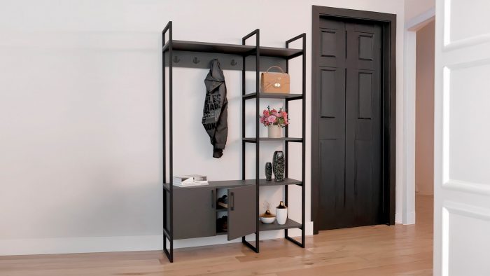 BLT0306-KN-1.jpg ERİN ANTRASİT PORTMANTO - Görsel 1